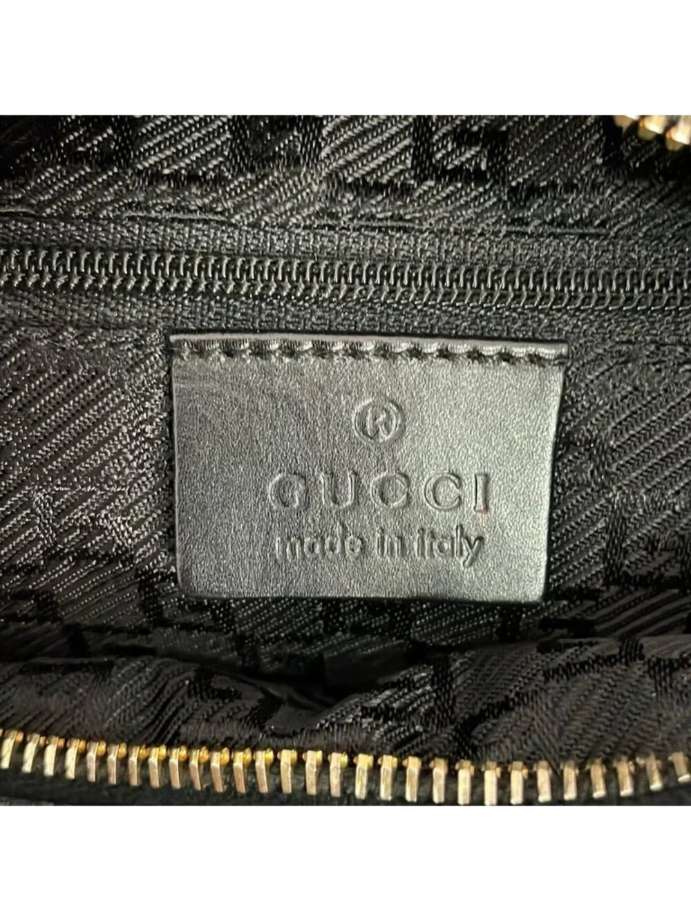 Gucci Shoulder Bag Black Leather